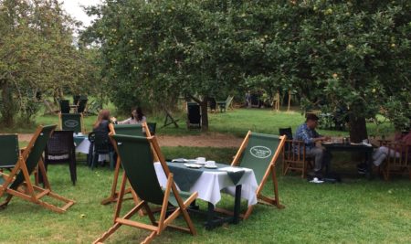 The quintessentially British Tea Garden in Granchester